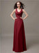 A-line Jewel Neck Floor-length Bridesmaid Dresses