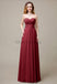 Cross-Pleated Chiffon Bridesmaid Dress with Sweetheart