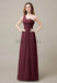 One Shoulder Chiffon Long Bridesmaid Dresses