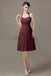 Halter Chiffon Short Bridesmaid Dresses