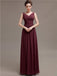 V-Neck Pleats Chiffon Bridesmaid Dresses