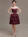 Sweetheart Pleats Short Bridesmaid Dresses