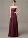 Strapless Pleats Chiffon Bridesmaid Dresses