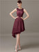 Illusion Short A-Line Bridesmaid Dresses