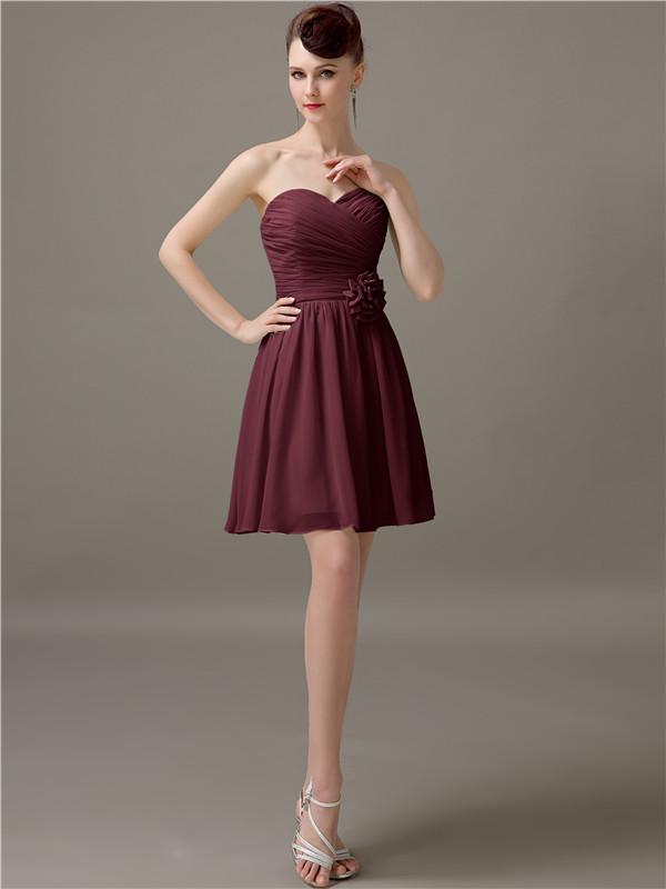 Sweetheart Short A-Line Bridesmaid Dresses