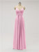 Spaghetti Strap Chiffon Floor Length Bridesmaid Dresses