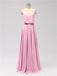 Spaghetti Strap Chiffon Floor Length Bridesmaid Dresses