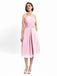 Halter Sleeveless Pleats Bridesmaid Dresses