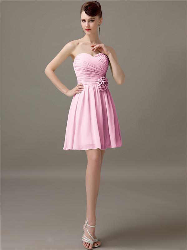 Sweetheart Short A-Line Bridesmaid Dresses