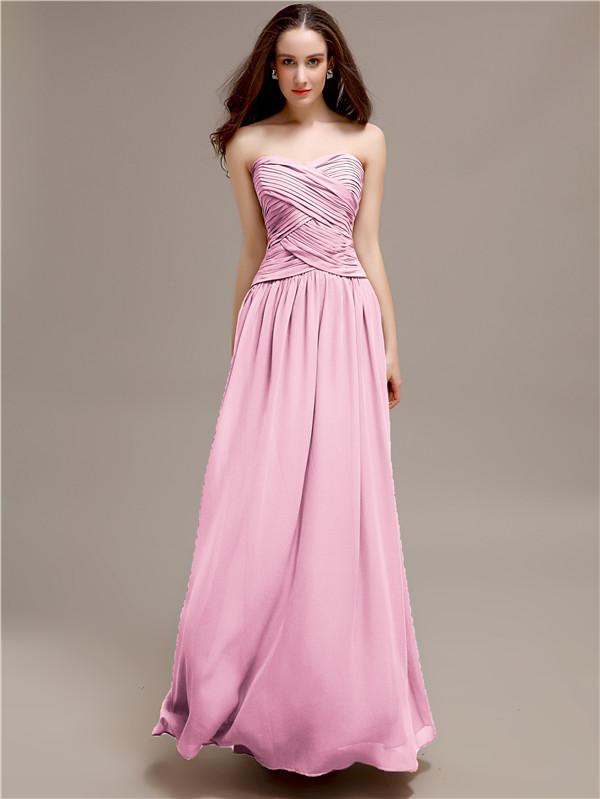 Sweetheart Long A-Line Bridesmaid Dresses