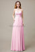 Cross-Pleated Chiffon Bridesmaid Dress with Sweetheart