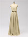 Spaghetti Strap Chiffon Floor Length Bridesmaid Dresses
