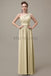 One Shoulder Chiffon Floor Length Bridesmaid Dresses