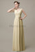 V-Neck Sleeveless Chiffon Bridesmaid Dresses