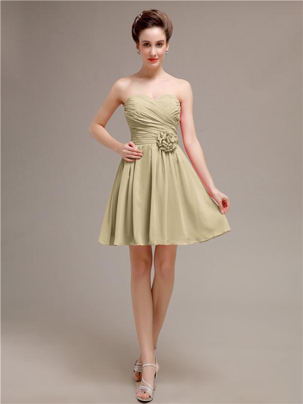 Sweetheart Short A-Line Bridesmaid Dresses