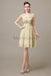 Sweetheart Neck Knee Length Chiffon Bridesmaid Dresses