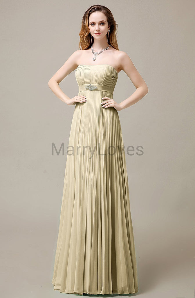 Strapless A-Line Bridesmaid Dresses