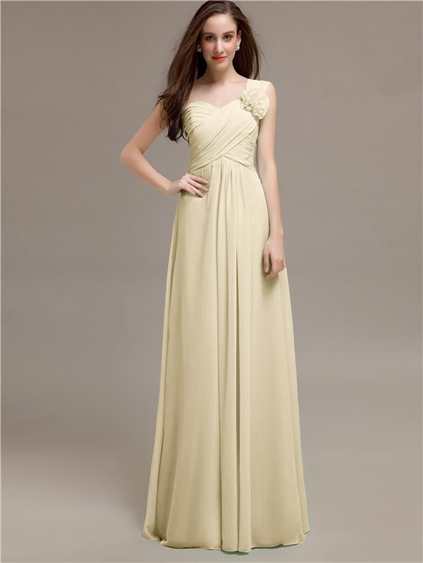 Sweetheart Flower Appliques A-line Bridesmaid Dresses