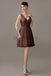 V-neck Chiffon Short Bridesmaid Dresses