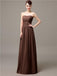 Strapless Pleats Chiffon Bridesmaid Dresses