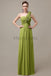 One Shoulder Chiffon Floor Length Bridesmaid Dresses