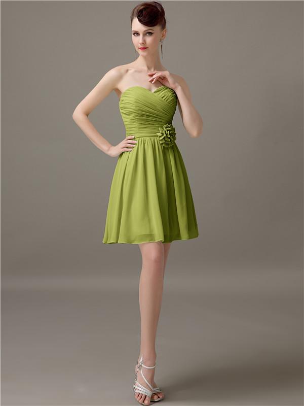 Sweetheart Short A-Line Bridesmaid Dresses