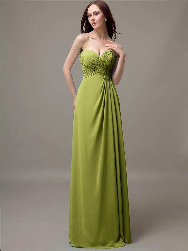 Sweetheart Neck Empire Chiffon Bridesmaid Dresses