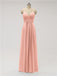 Spaghetti Strap Chiffon Floor Length Bridesmaid Dresses