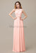 One Shoulder Chiffon Floor Length Bridesmaid Dresses