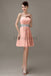 Spaghetti Strap Chiffon Short Bridesmaid Dresses