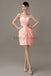 Sweetheart Chiffon Short Bridesmaid Dresses