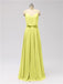 Spaghetti Strap Chiffon Floor Length Bridesmaid Dresses