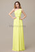 One Shoulder Chiffon Floor Length Bridesmaid Dresses