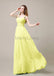 Square Neck Pleats Floor Length Bridesmaid Dresses