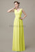 V-Neck Sleeveless Chiffon Bridesmaid Dresses