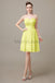 Sweetheart Neck Knee Length Chiffon Bridesmaid Dresses