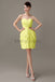 Sweetheart Chiffon Short Bridesmaid Dresses