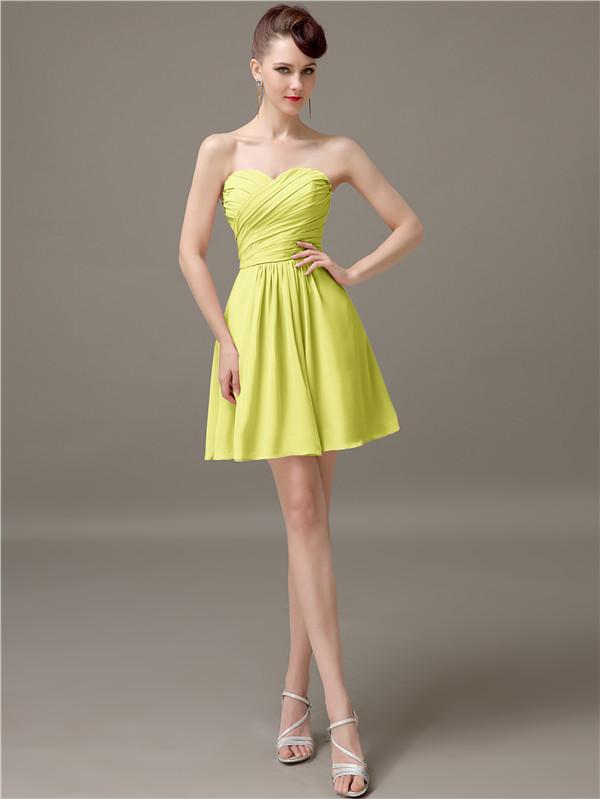 Sweetheart Short A-Line Bridesmaid Dresses