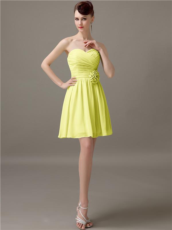 Sweetheart Short A-Line Bridesmaid Dresses