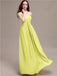 A-line One-shoulder Long Chiffon Bridesmaid Dresses