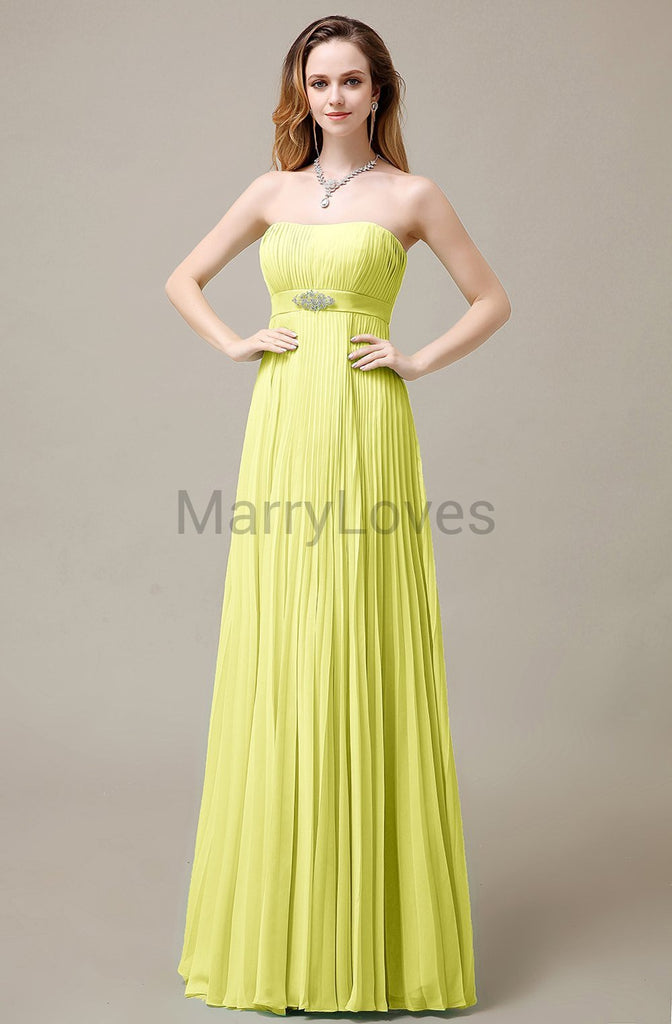 Strapless A-Line Bridesmaid Dresses