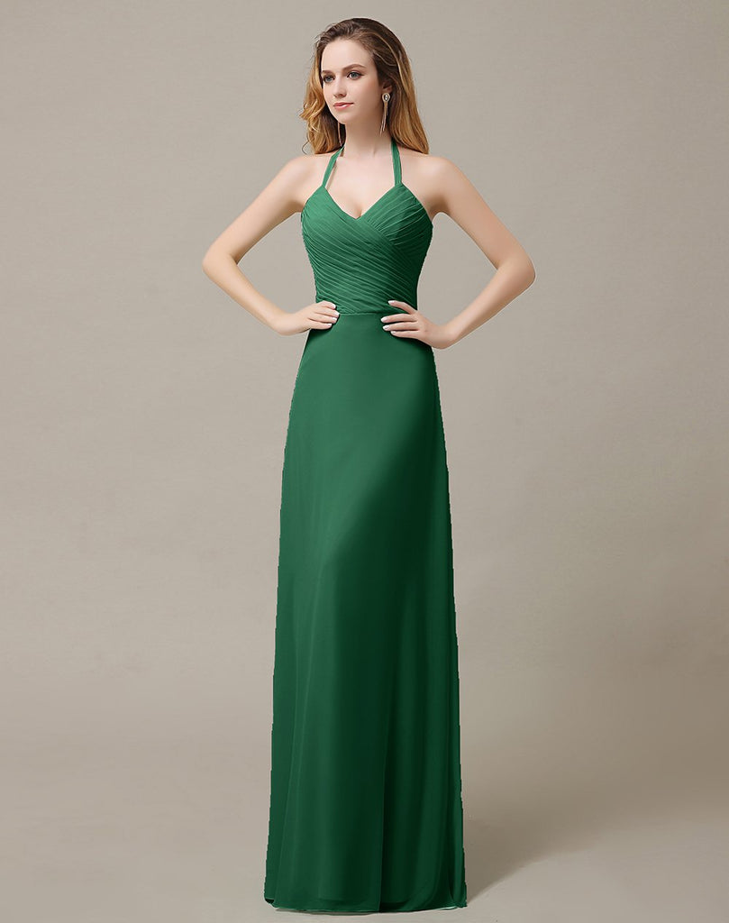 Halter A-Line Bridesmaid Dresses