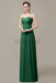 Sweetheart Chiffon Long Bridesmaid Dresses