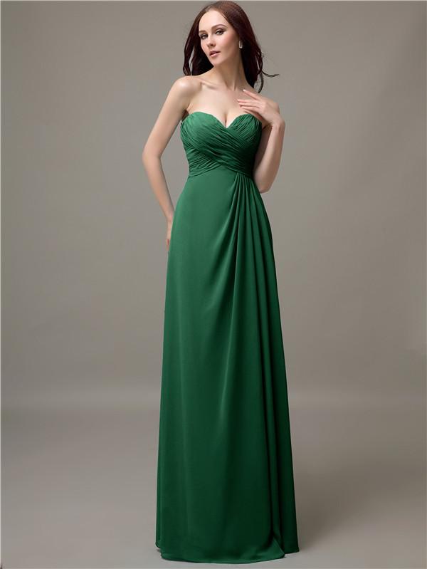 Sweetheart Neck Empire Chiffon Bridesmaid Dresses