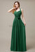 Halter A-line Pleats Chiffon Bridemaid Dresses