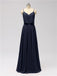 Spaghetti Strap Chiffon Floor Length Bridesmaid Dresses