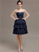 Sweetheart Pleats Short Bridesmaid Dresses