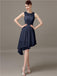 Illusion Short A-Line Bridesmaid Dresses