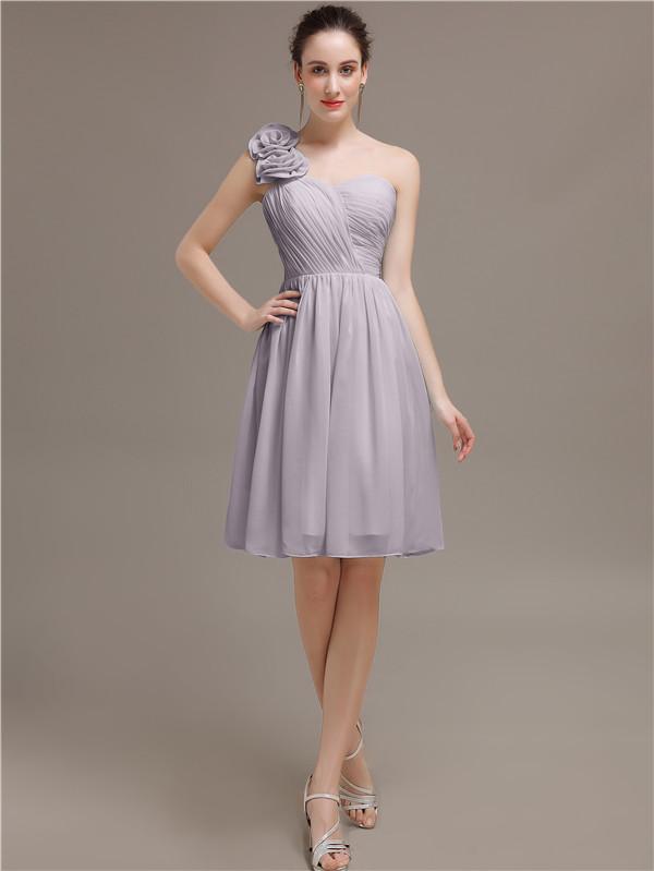 One Shoulder Short Bridesmaid Dresses