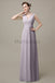 V-Neck Sleeveless Chiffon Bridesmaid Dresses